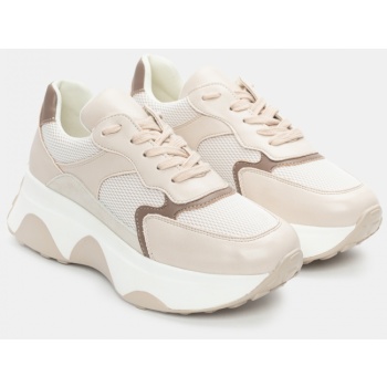 sneakers σε συνδυασμό χρωμάτων & υλικών σε προσφορά