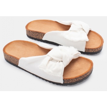 σανδάλια flatform με φιόγκο - λευκό σε προσφορά