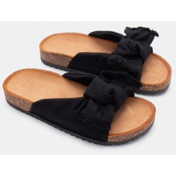 σανδάλια flatform με φιόγκο - μαύρο σε προσφορά