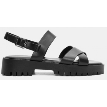 σανδάλια flatform με λουράκια & μπαρέτα σε προσφορά