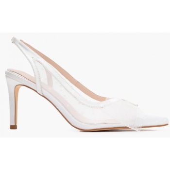 γόβες με διαφάνεια & διακοσμητικό σε προσφορά