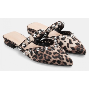 mules μυτερά με τρουκς - animal print σε προσφορά