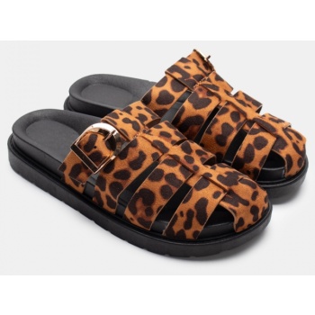 σανδάλια flatform με πολλαπλά λουράκια σε προσφορά