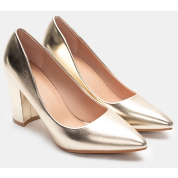 γόβες μυτερές - χρυσό σε προσφορά