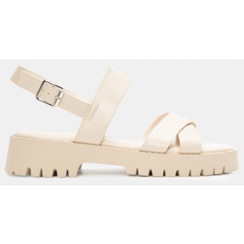 σανδάλια flatform με λουράκια & μπαρέτα σε προσφορά