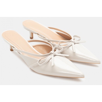 mules μυτερά με διακοσμητικό φιόγκο  σε προσφορά