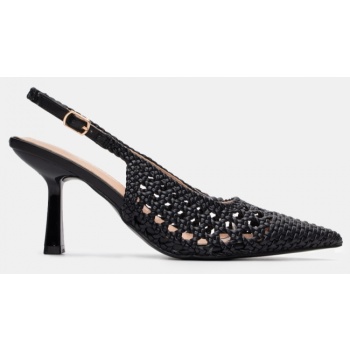 γόβες slingbank με πλεκτή πλέξη - μαύρο σε προσφορά