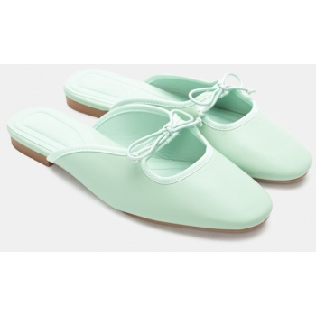 mules με διακοσμητικό φιόγκο - βεραμάν σε προσφορά