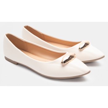 μπαλαρίνες με διακοσμητικό - μπεζ σε προσφορά