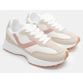 sneakers σε συνδυασμό χρωμάτων - μπεζ σε προσφορά