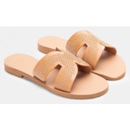  luigi design - flat σανδάλια τρουκς - nude