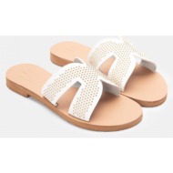  luigi design - flat σανδάλια τρουκς - λευκό