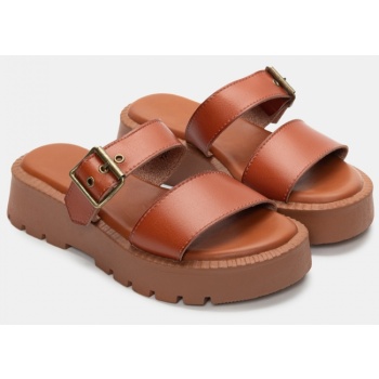 σανδάλια flatform με διπλά λουράκια  σε προσφορά