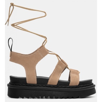 σανδάλια flatform με κορδόνια lace up  σε προσφορά