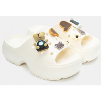 παντόφλες δίσολες με διακοσμητικά - μπεζ σε προσφορά