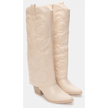 μποτάκια cowboy με εφέ αναδιπλούμενης σε προσφορά