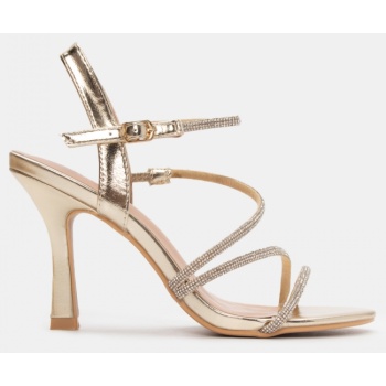 πέδιλα με strass - χρυσό σε προσφορά