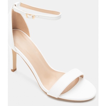 πέδιλα στιλέτο με μπαρέτα - λευκό σε προσφορά