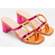 mules με τόκα - πορτοκαλ...