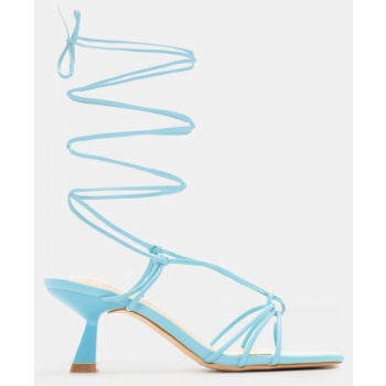 πέδιλα lace up με σχέδιο κόμπο - γαλάζιο