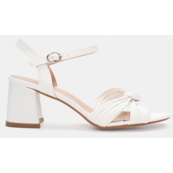 πέδιλα με σχέδιο κόμπο - λευκό