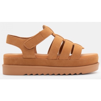 σανδάλια flatform με πολλαπλά λουράκια σε προσφορά