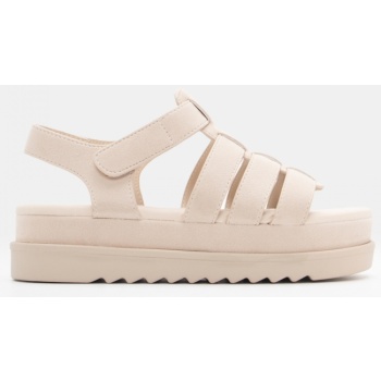 σανδάλια flatform με πολλαπλά λουράκια σε προσφορά