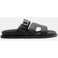  σανδάλια flatform με ανοίγματα στο πλάι & λουράκι - μαύρο