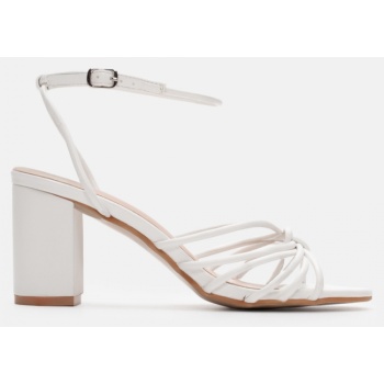 πέδιλα με σχέδιο κόμπο - λευκό σε προσφορά