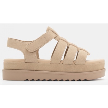 σανδάλια flatform με πολλαπλά λουράκια σε προσφορά