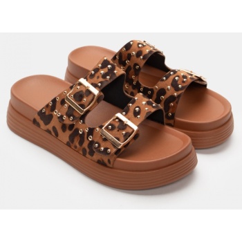 σανδάλια flatform με διπλές τόκες  σε προσφορά