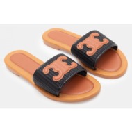  flat σανδάλια με διακοσμητική αγκράφα - μαύρο