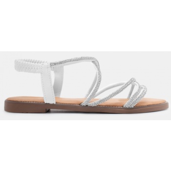 flat σανδάλια με λάστιχο & strass  σε προσφορά