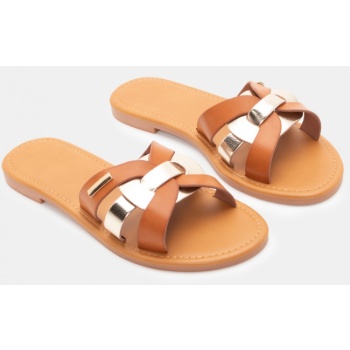 flat σανδάλια με περίτεχνα λουράκια  σε προσφορά