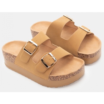 σανδάλια flatform με διπλές τόκες  σε προσφορά