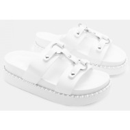 σανδάλια flatform με κρί...