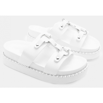 σανδάλια flatform με κρίκους - λευκό σε προσφορά