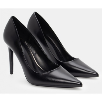 γόβες μυτερές μονόχρωμες - μαύρο σε προσφορά