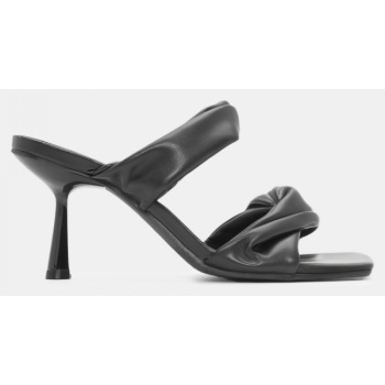 mules με στριφογυριστά λουράκια - μαύρο σε προσφορά