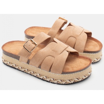 σανδάλια flatform boho με λουράκι  σε προσφορά