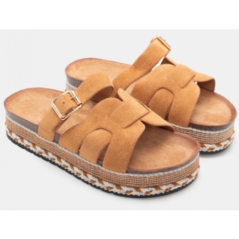 σανδάλια flatform boho με λουράκι  σε προσφορά