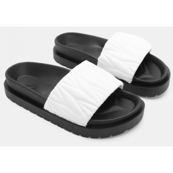 σανδάλια flatform με φαρδιά φάσα - λευκό σε προσφορά