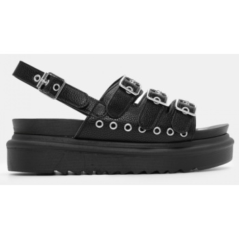σανδάλια flatform με λουράκια - μαύρο σε προσφορά