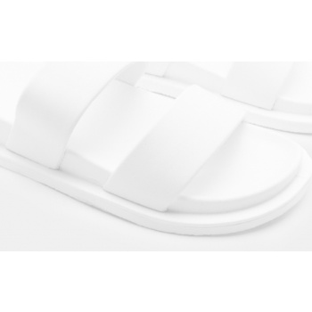 σανδάλια flatform με διπλή φάσα - λευκό σε προσφορά