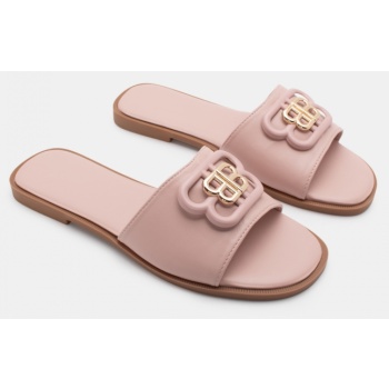 flat σανδάλια με διακοσμητική τόκα - ροζ σε προσφορά