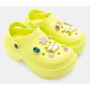 παντόφλες σαμπό με διακοσμητικά - λαχανί σε προσφορά