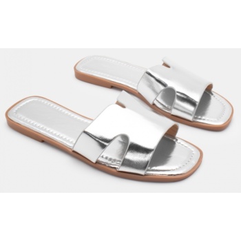 σανδάλια flat με φαρδιά φάσα - ασημί σε προσφορά