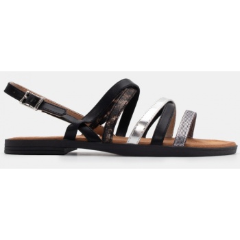 flat σανδάλια σε συνδυασμό χρωμάτων  σε προσφορά