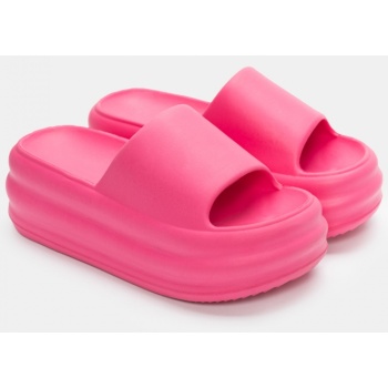 παντόφλες δίσολες - φούξια σε προσφορά