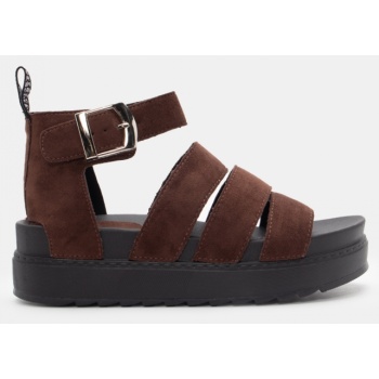 σανδάλια flatform με λουράκια & μπαρέτα σε προσφορά